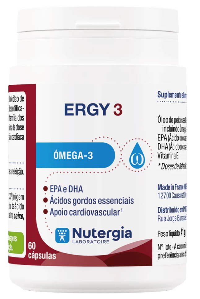 Cápsulas Ergy 3 de Omega Nutritivo - Envase con 60 Unidades