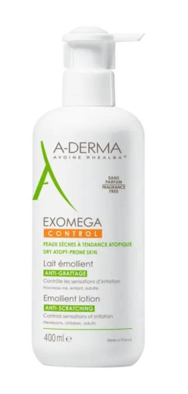 A-Derma Exomega Control Pack Leche Emoliente 2 x 400 mL