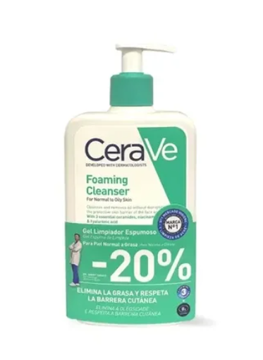 Cerave Gel Espuma de Limpeza 473ml Desc 20%
