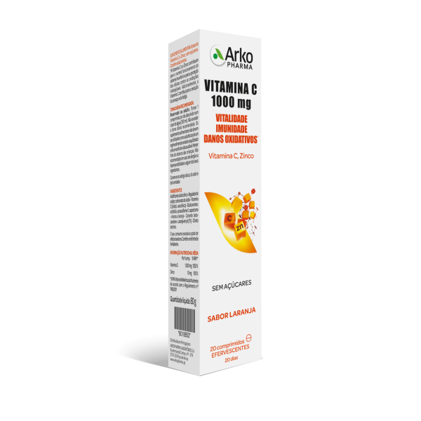 Arkopharma Vitamina C + Zinc Comprimidos Efervescentes x20