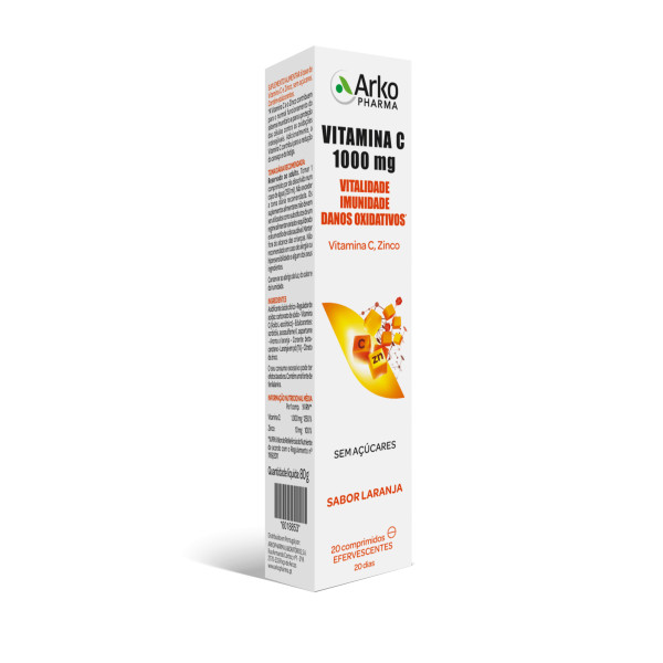 Arkopharma Vitamina C + Zinc Comprimidos Efervescentes x20
