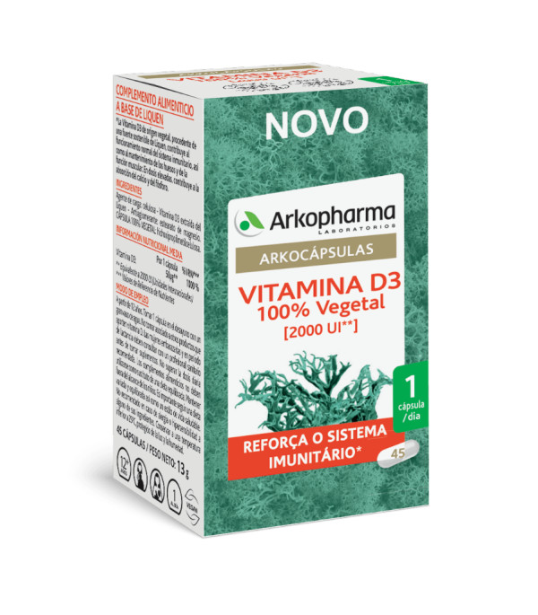 Arkocapsulas Vitamina D3 x 45 cápsulas