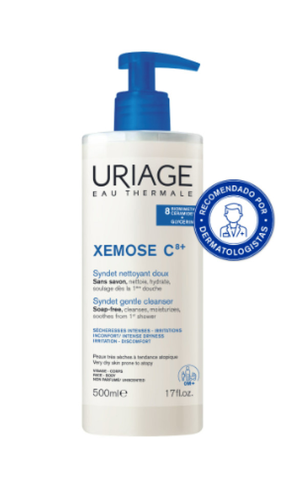 Uriage Xémose C8+ Syndet Gel‑Crema de Limpieza Suave 500 ml
