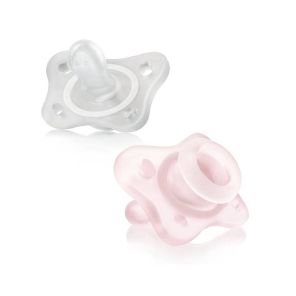 Chicco PhysioForma Mini Soft 0‑2 M – Chupetas Rosa/Neutra