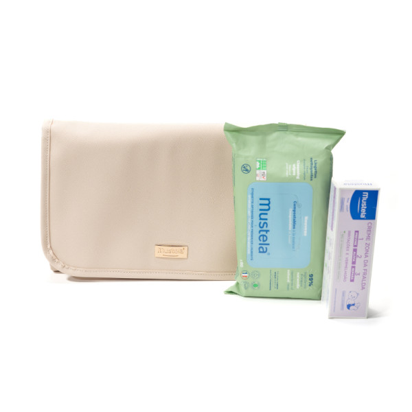 Mustela Bebé Kit Cambio de Pañal Nude | 60 Toallitas + 1 Crema