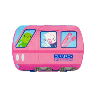 Curaprox Kids Kit Viaje Rosa