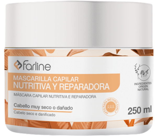 Mascarilla Capilar Nutritiva y Reparadora Farline 250ml