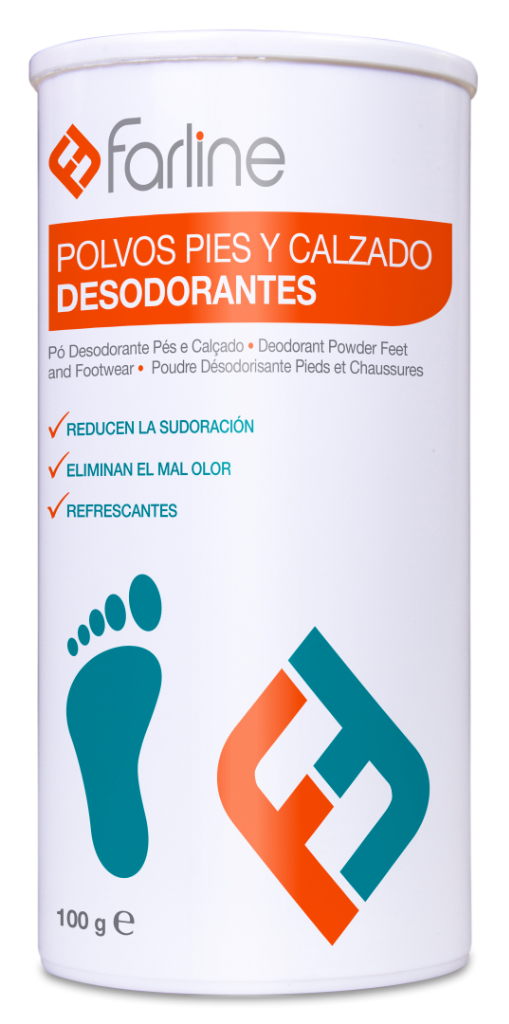 Farline Pó Desodorizante Pés/Calçado 100g