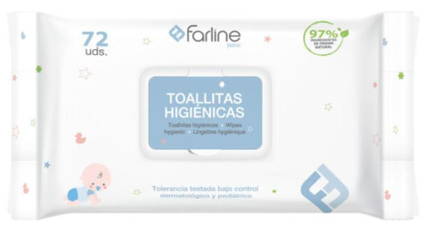 Farline Bebé Toallitas Higiénicas X72