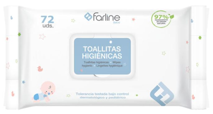 Farline Bebé Toalhitas Higiénicas x72