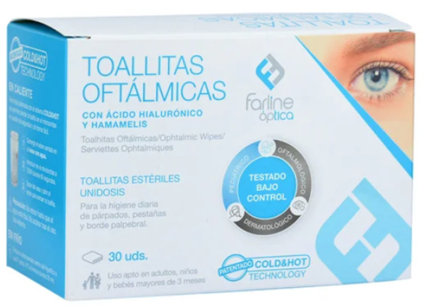 Farline Óptica Toallita Oftálmica Est X30