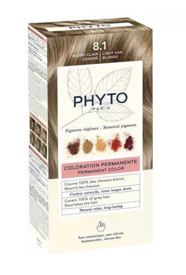 Phyto Phytocolor 8.1 Rubio Claro Ceniza: