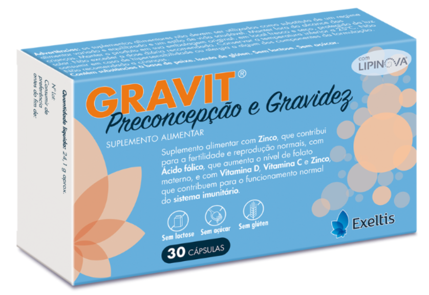 Gravit Preconcepção e Gravidez (30 Cápsulas)
