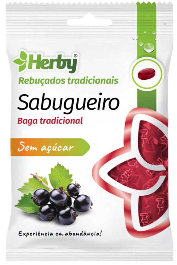 Herby Rebuçados Sabugueiro Sem Açúcar 60g