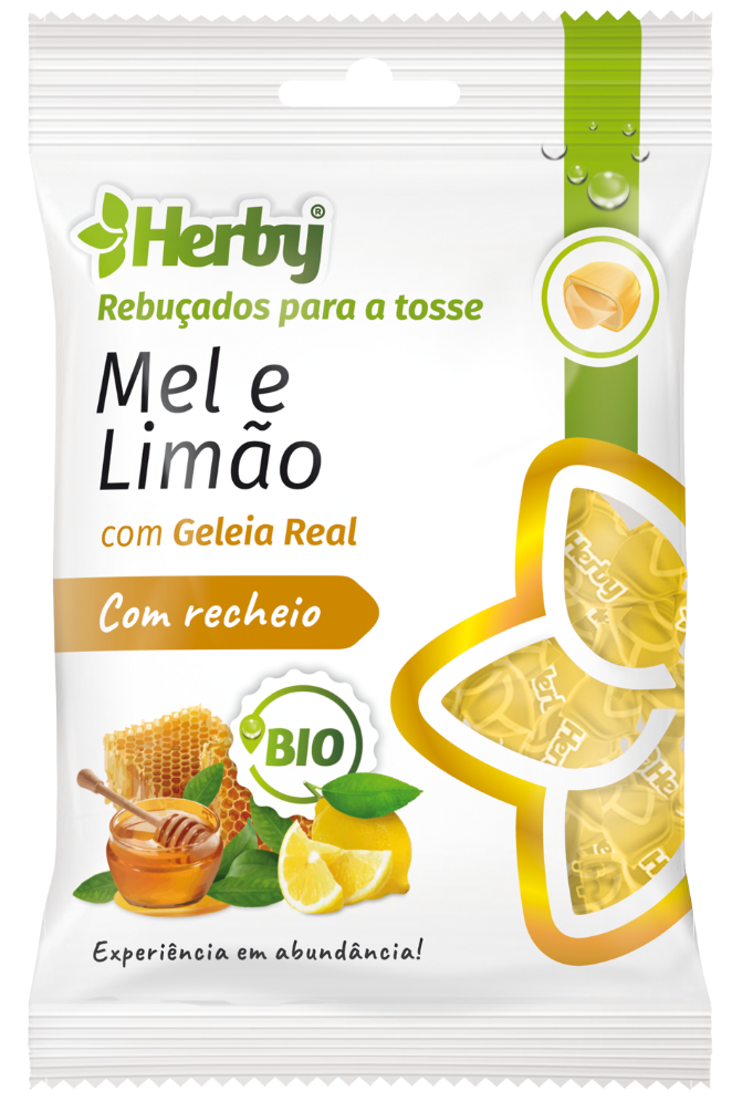 Herby Rebuçados com Recheio Mel e Limão 60g