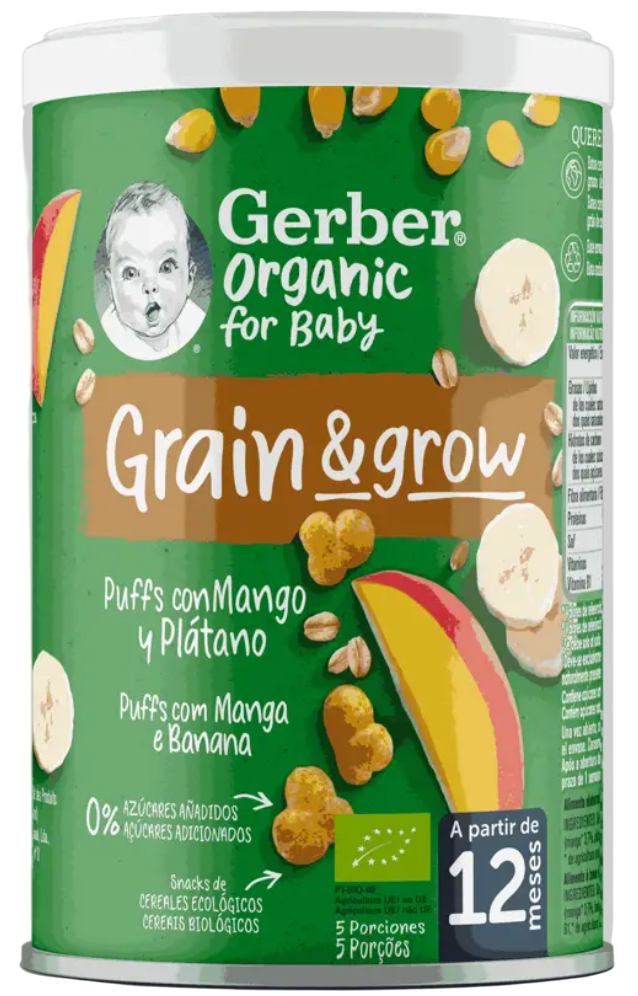 Gerber Bio NutriPuffs Manga/Banana 12M+ 35g