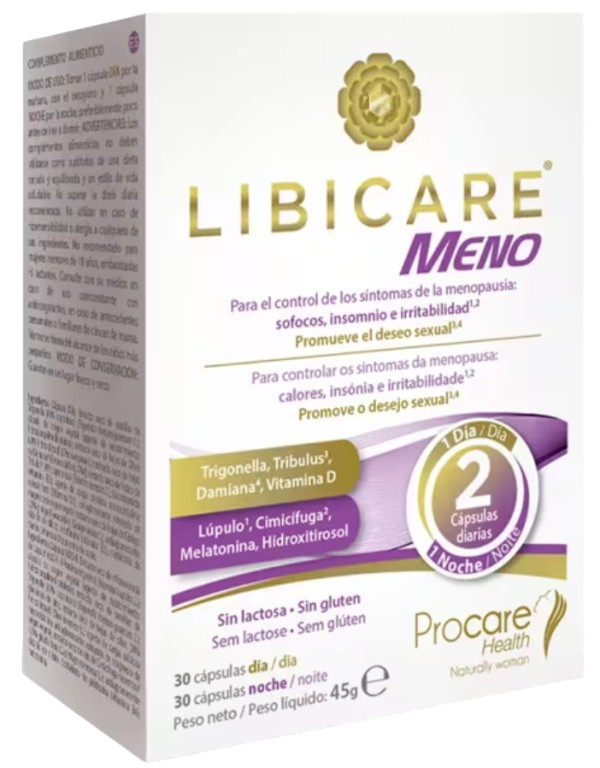 Libicare Meno (30 Cápsulas Dia + 30 Cápsulas Noite)