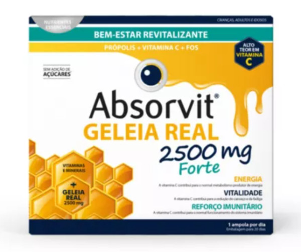 Absorvit Jalea Real Forte 15ml x 20 Ampollas