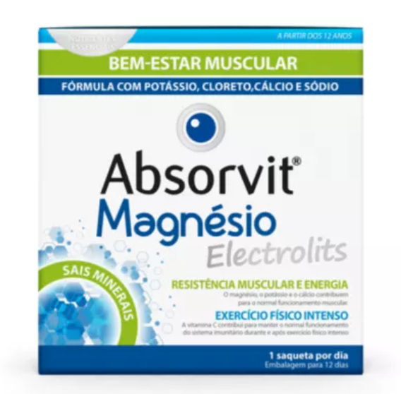 Absorvit Magnésio Electrolits Saquetas 12x4g