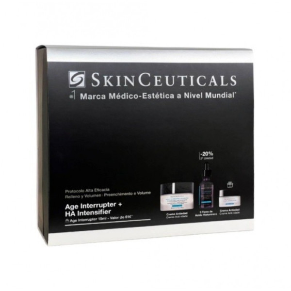 Skinceuticals Cofre Relleno & Volumen Age Interrupter Crema 48 ml + HA Intensifier Sérum 30 ml + Obsequio Age Interrupter Crema 15 ml