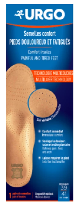 Urgo Palmilhas Conforto Tamanho 39-41