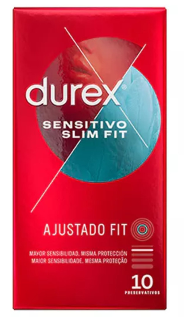 Condones Durex Sensitive Slim Fit x10